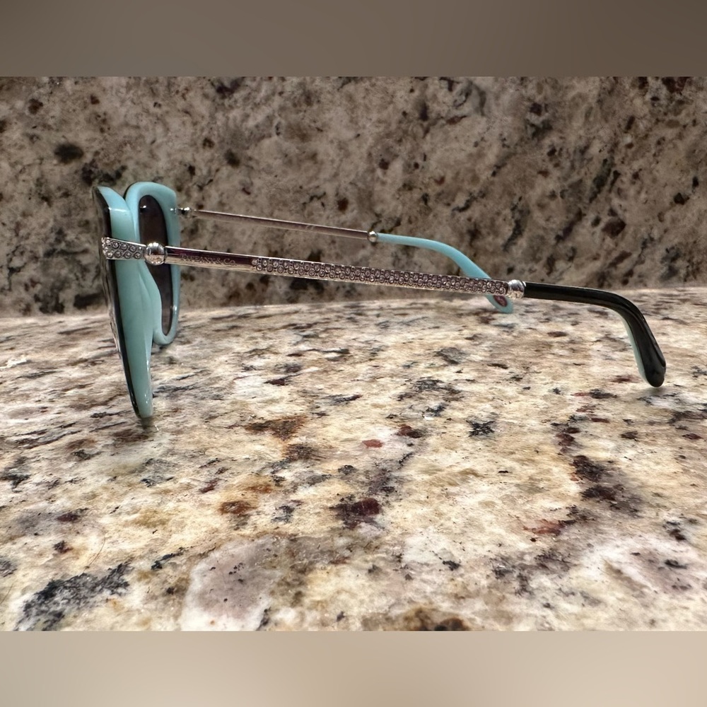 Tiffany & Co. Blue Black Crystal Sunglasses TF 4143-B RARE RETIRED - Picture 4 of 10